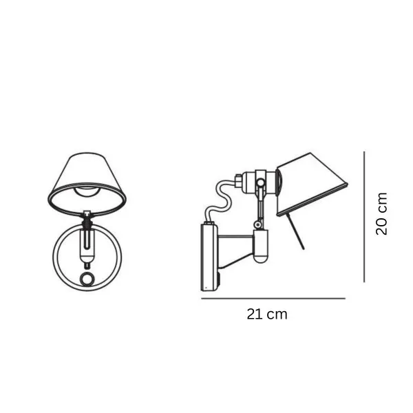Zidna lampa TOLOMEO MICRO A044051