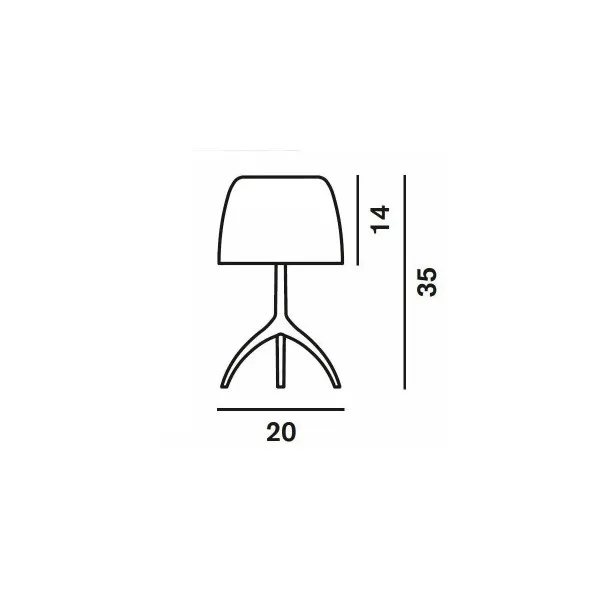 Stona lampa LUMIERE PICCOLA 26021EA 12 