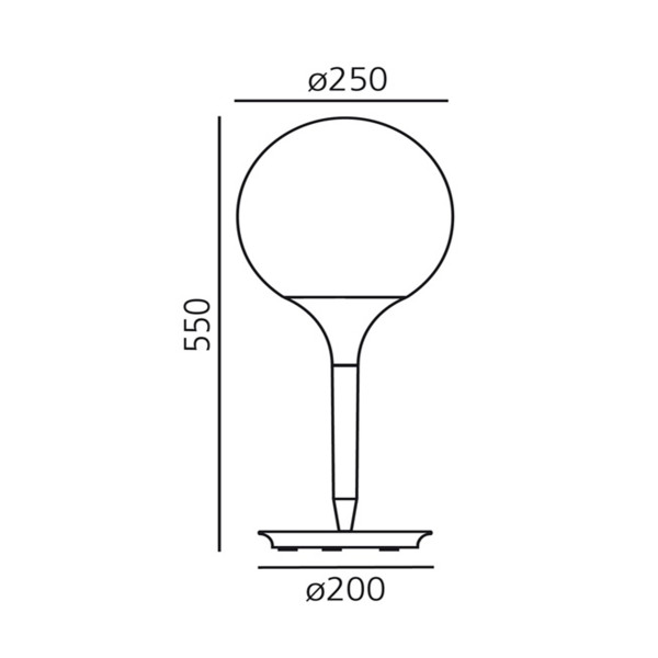 Stona lampa Castore 25 1052010A