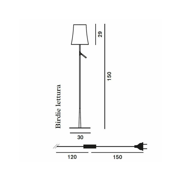Podna lampa BIRDIE 221004S 