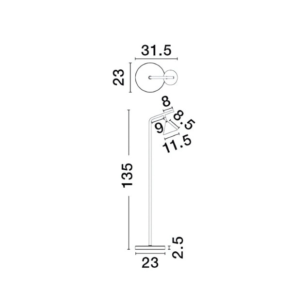 Podna lampa Conico 9011436 