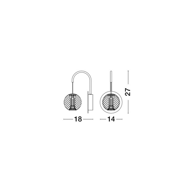 Zidna lampa BRILLANTE 9695100 