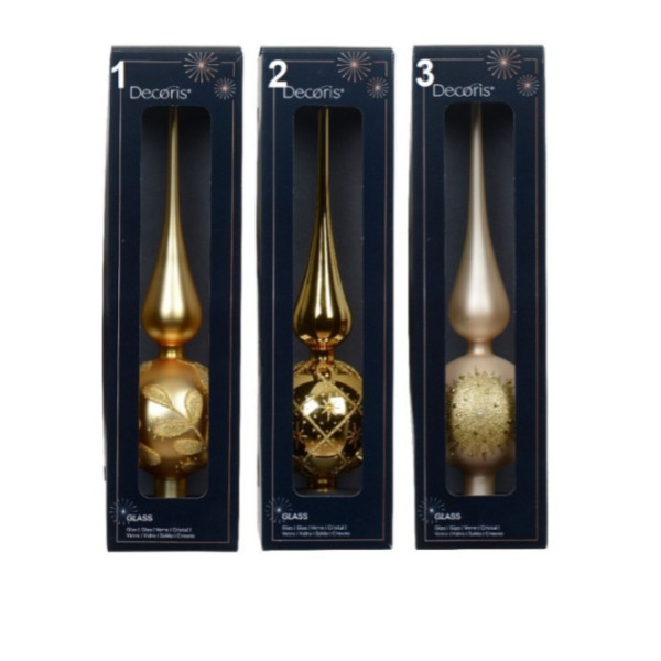 Stakleni ukras - vrh za jelku 170156 