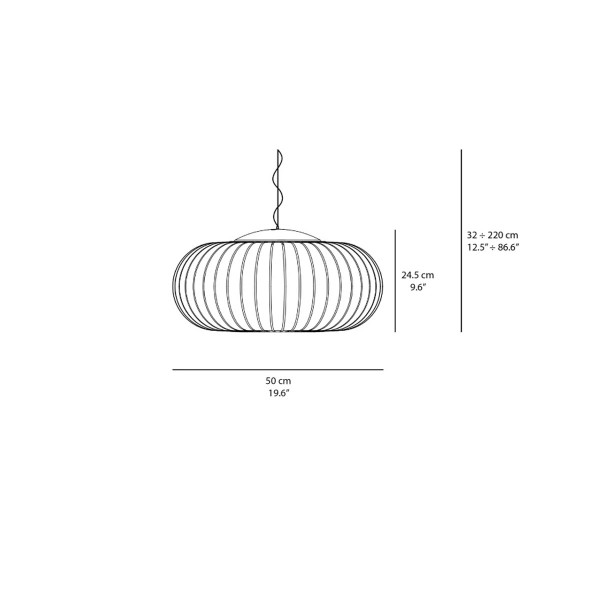 9155/03 TERESA Sospensione - WHITE 