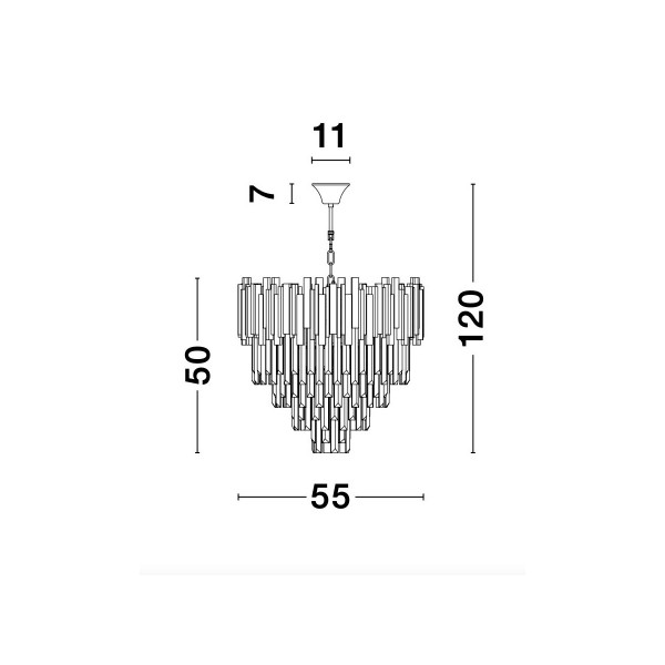 Kristalni luster Grane 9181200 