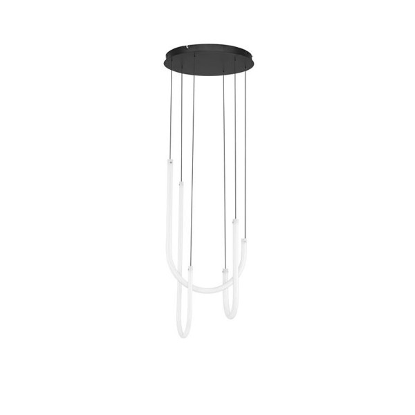 9100151 Topaz suspension LED 40w 3000K dimmable matt black 