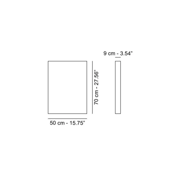 8320/E5 ONLY ME 70X50 MIRROR GLOSSY WHITE