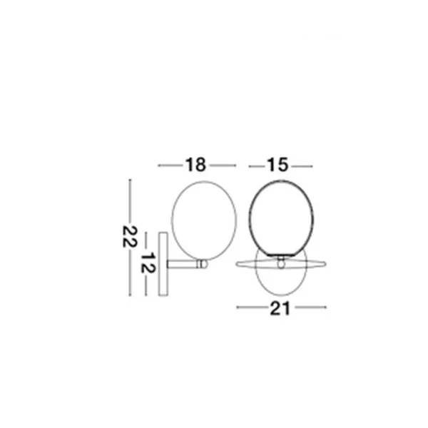 Zidna lampa Vitton 8279603 