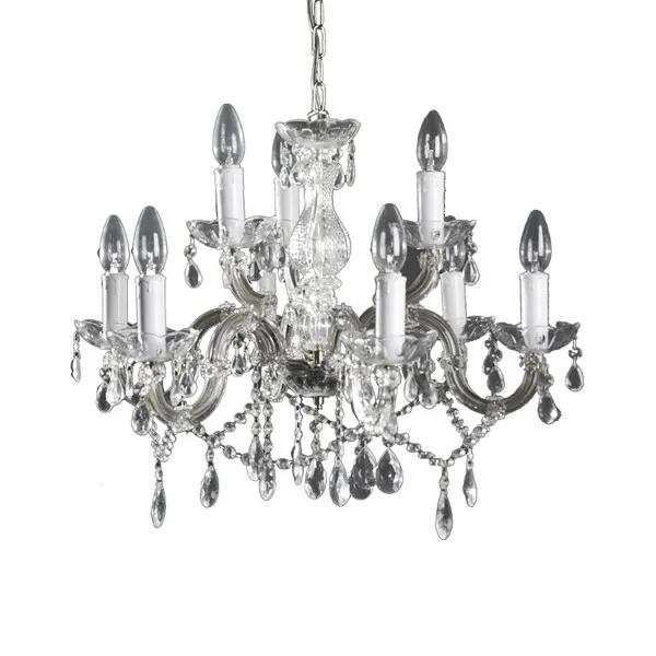 Kristalni luster 1200/6+3 hrom