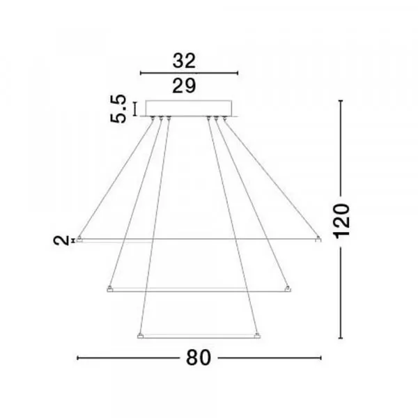 Led visilica Aria 17222004