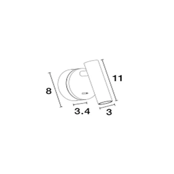 Zidna lampa Led CLIP zlatna - 9030203