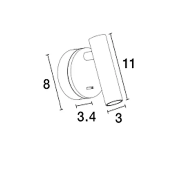 Zidna lampa Led CLIP  9030201 