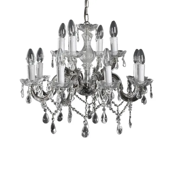 Kristalni luster 1200/8 +4 hrom