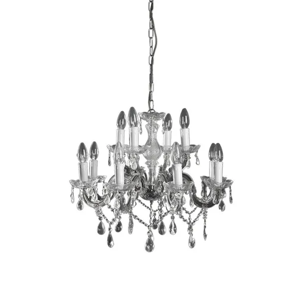 Kristalni luster 1200/8 +4 hrom