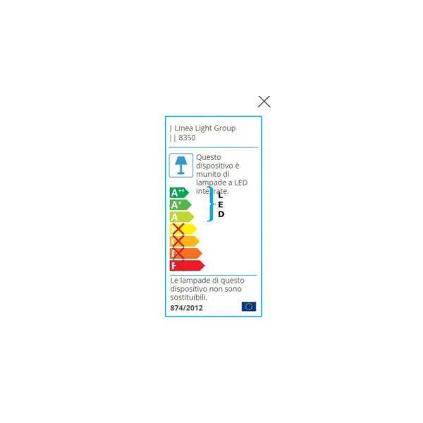 Visilica LED Poe bela V-8350