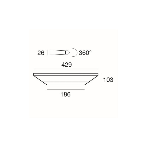 Zidna lampa Circular 8405 