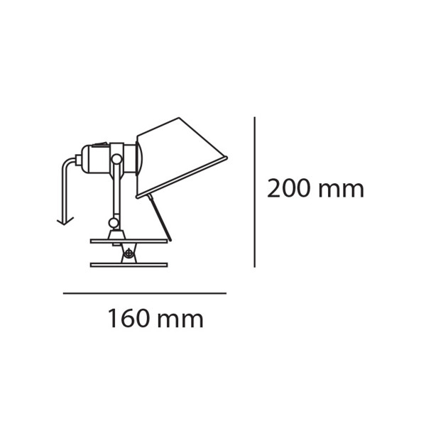 Lampa Tolomeo Micro Pinca A010850 