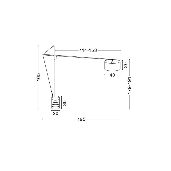 Podna lampa Traccia - 41455402 