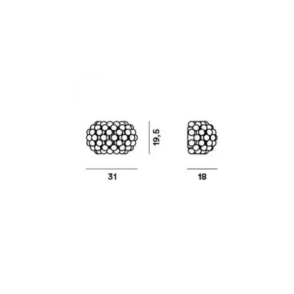 Led zidna lampa CABOCHE PLUS LED 311025-25 dim siva