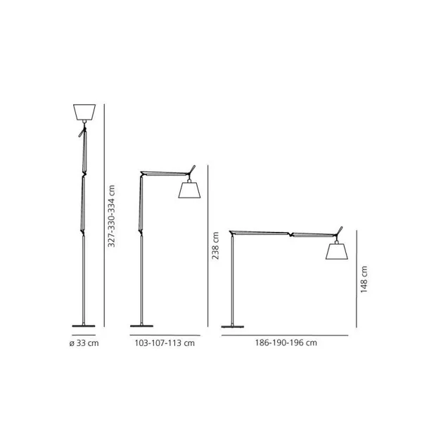 Podna lampa Tolomeo Mega Terra
