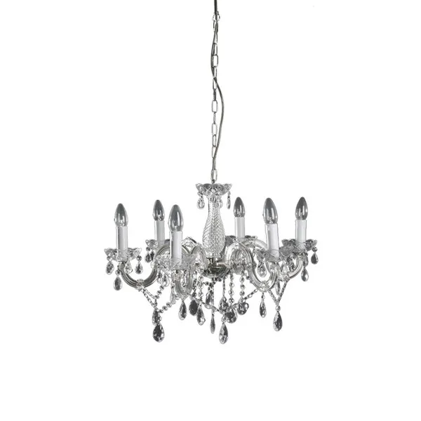 Kristalni luster 1200/6 hrom
