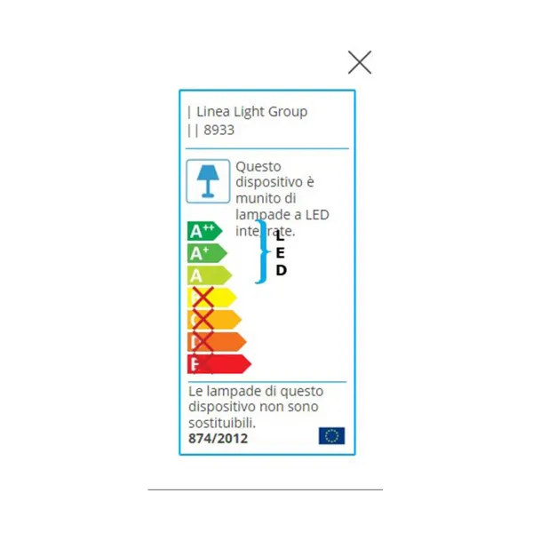 Visilica Led Aruba V-8933