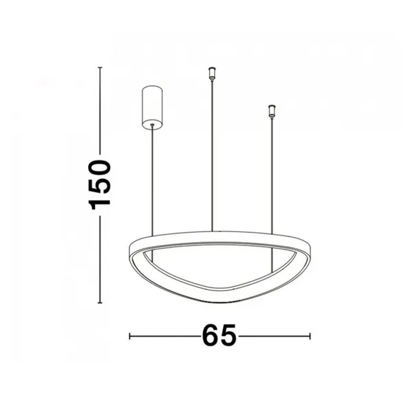 Led dimabilna visilica Esteva 9053553 braon 