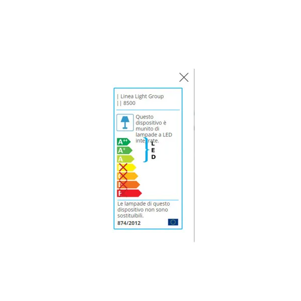 Zidna lampa led POE bela - Z-8500