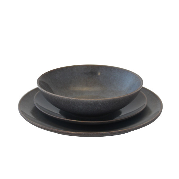 Keramički tanjir sive boje MU2021002 -22cm 
