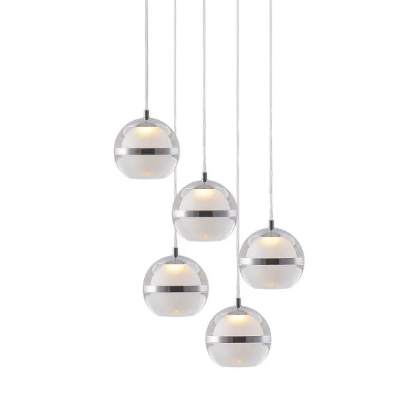 Led visilica Round Chrom 1.02374-V380 