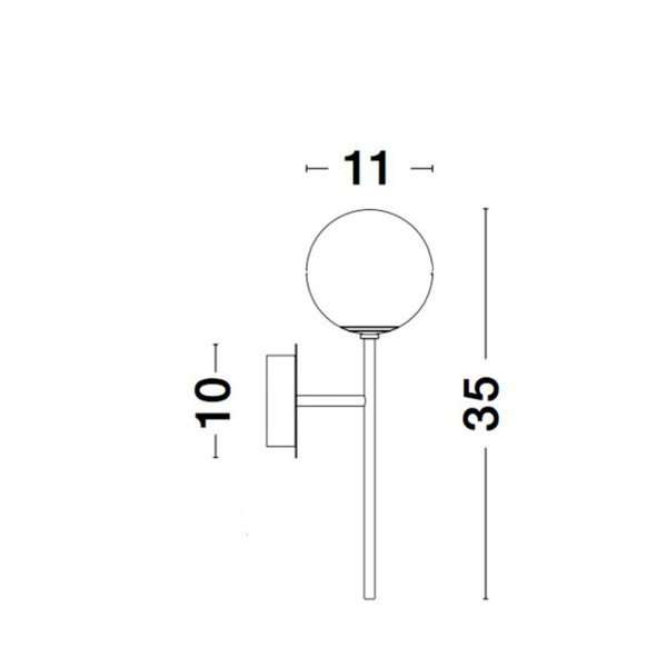Zidna lampa Mona 1.0465-Z350