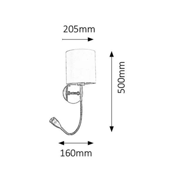 Zidna lampa LARKIN 6529 