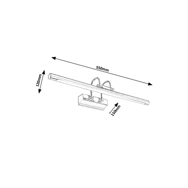 Led zidna lampa Ludovic 1497 hrom