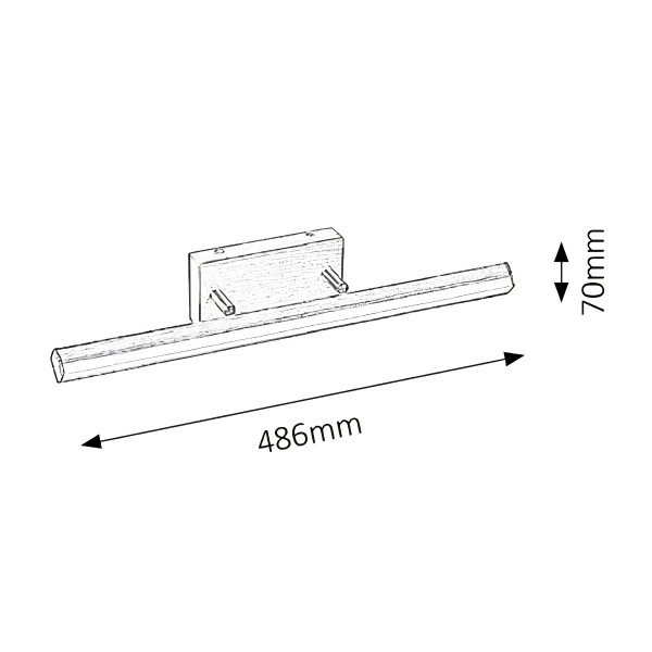 Led zidna lampa Silas 5720 bronza 