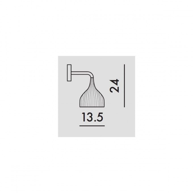 Zidna lampa E 9045/Q8 