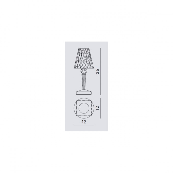 Stona lampa BATTERY AMBER 9140/AM 
