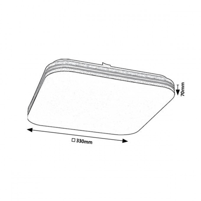 Led plafonjera Oscar 71176 
