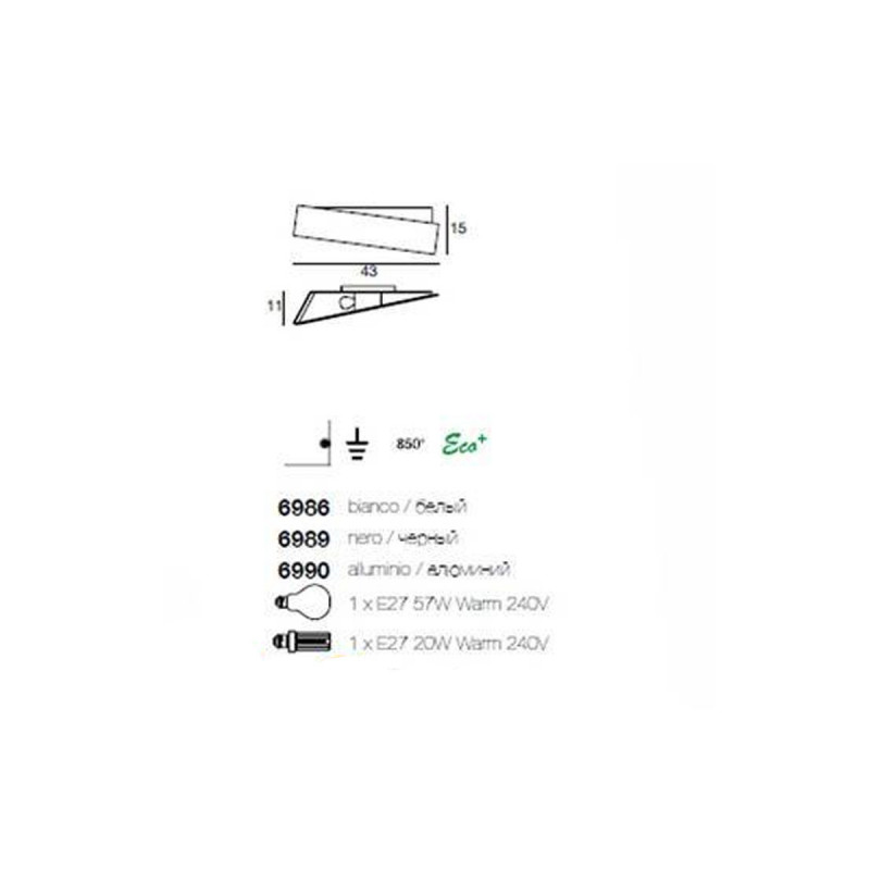 Zidna lampa ZIG ZAG Z-6990 