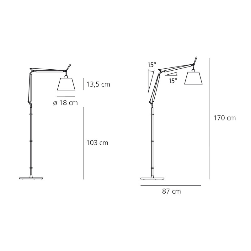 PODNA LAMPA TOLOMEO BBASCULANTE 0947010A+A012820