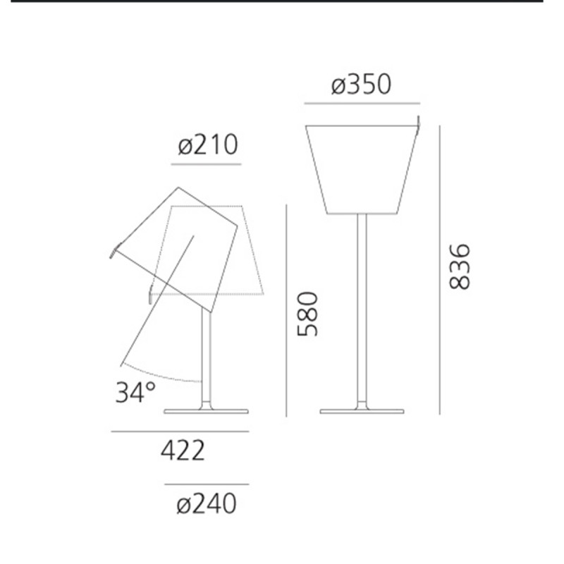 Stona Lampa MELAMPO BRONZE- E 0315020A