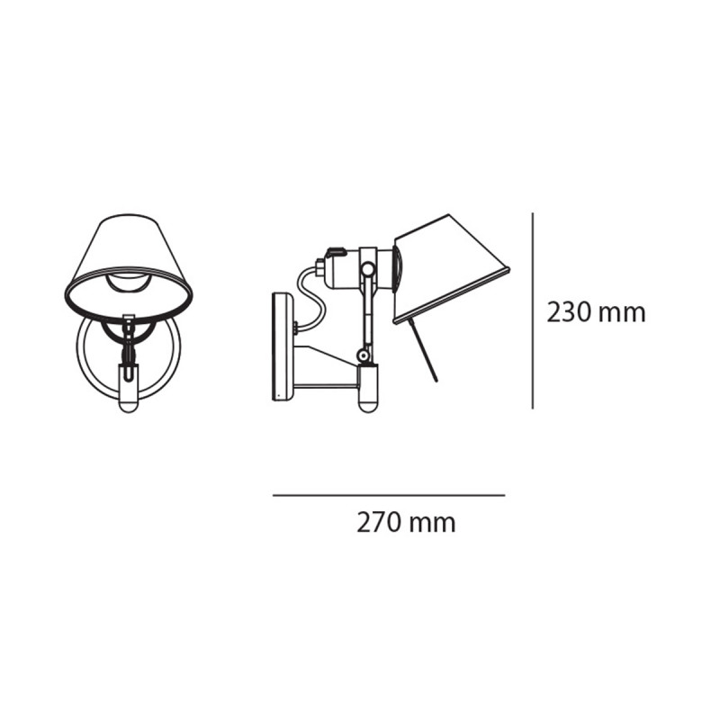 Zidna lampa TOLOMEO Faretto Led A044750