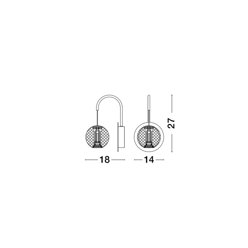 Zidna lampa BRILLANTE 9695100 