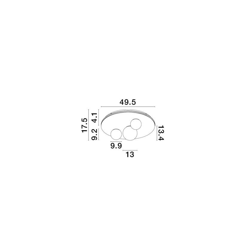Plafonska lampa VELNA 9061431 