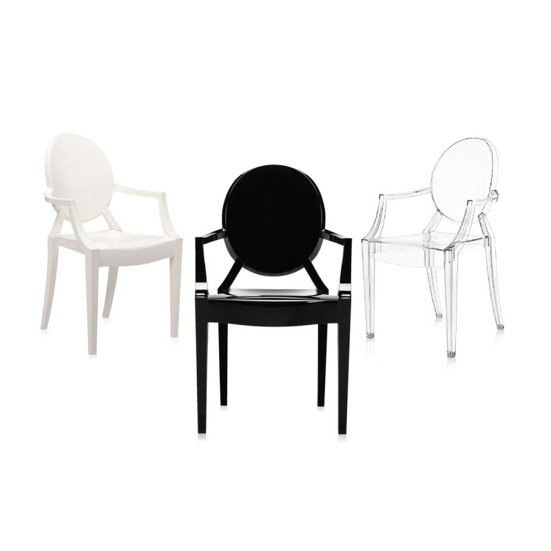 Stolica LOUIS GHOST crna - 4853/E6
