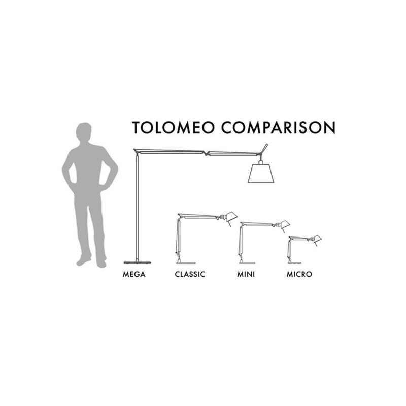 Stona lampa TOLOMEO MICRO ALLUMINIO