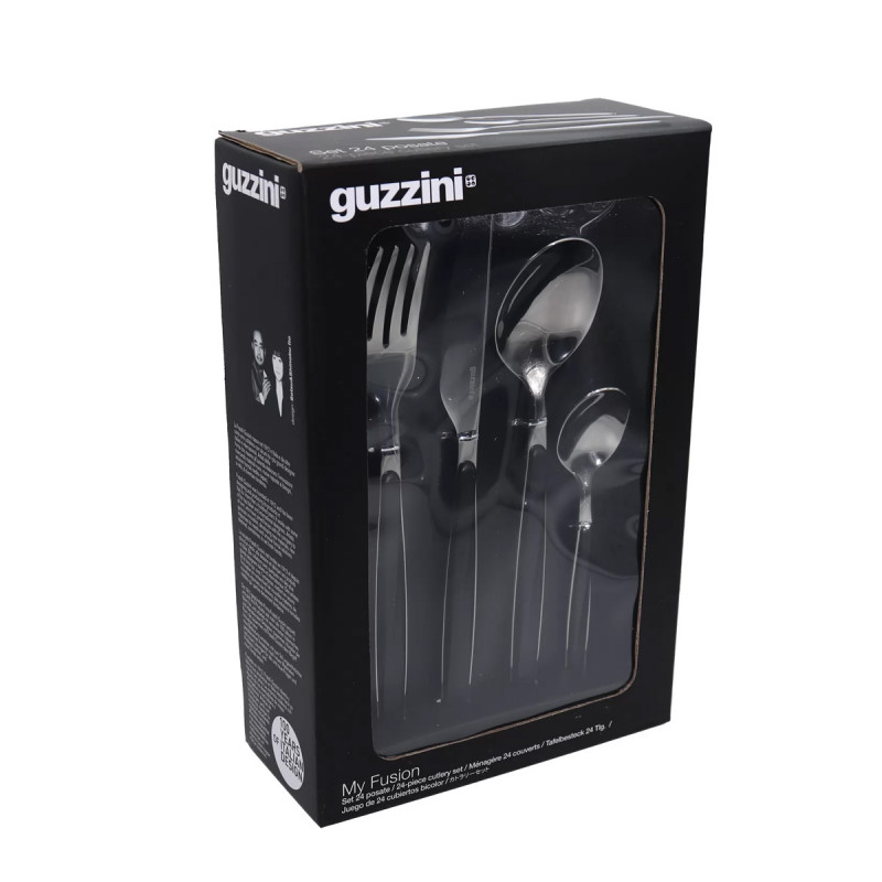 Pribor za jelo 24 delova 1107.00.10 crni 