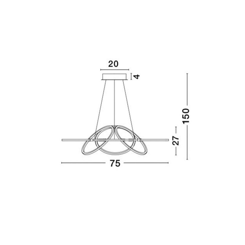 Led luster Dante 9008012