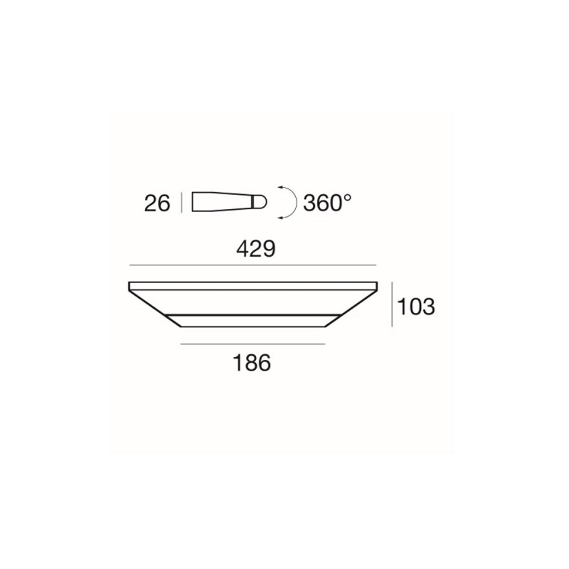 Zidna lampa Circular 8405 