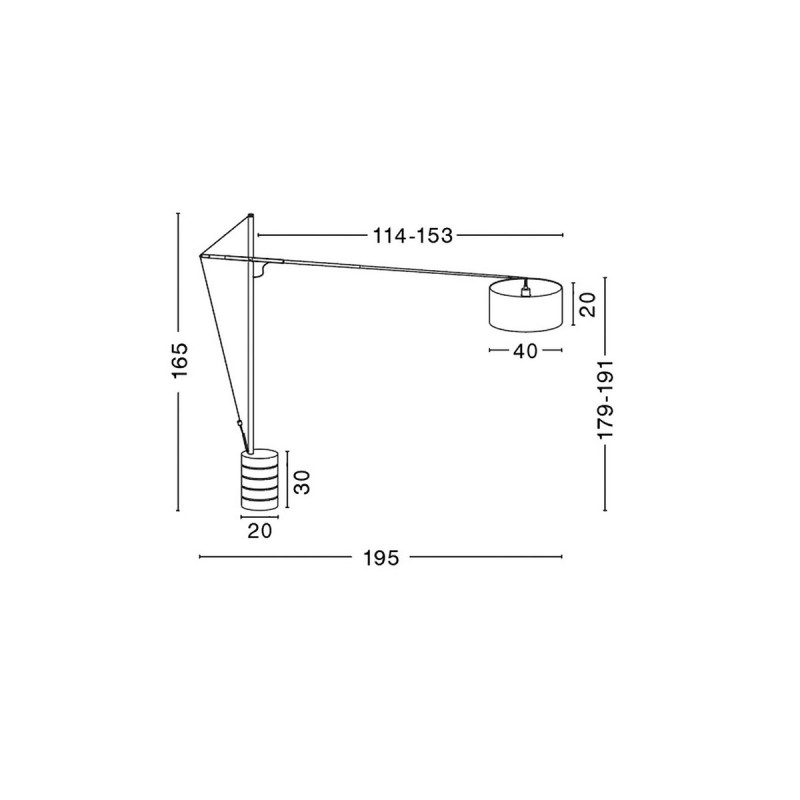 Podna lampa Traccia - 41455402