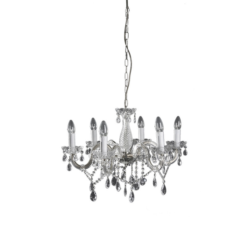 Kristalni luster 1200/6 hrom